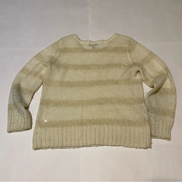 ⭐️ Apt. 9 Cream Striped Sweater size extra large🍁 - Picture 5 of 5